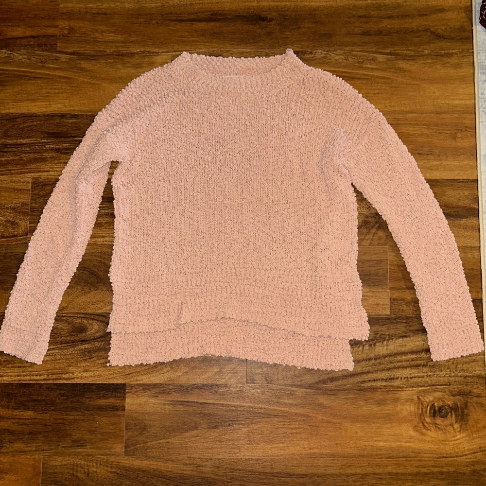 Listicle Soft Blush Crew Neck Sweater